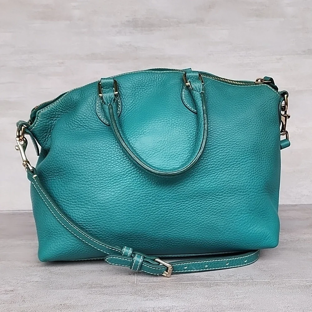 Dooney & Bourke Pebbled Leather Dillen Crossbody Satchel
